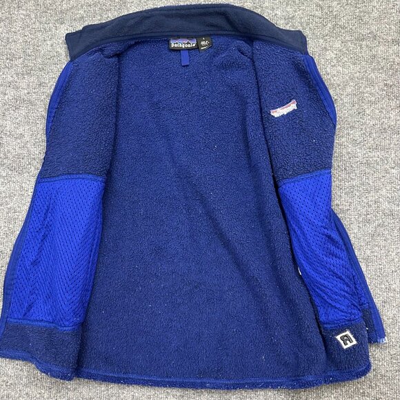 Vintage Y2k Patagonia Mens Regulator Vest Small Blue Full Zip Fleece Polartec - Picture 7 of 13